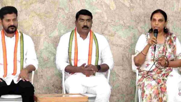  పార్టీ మారిన తర్వాత విలేఖరుల సమావేశం.. కానీ పార్టీ మారకుండానే మీడియాతో మాట్లాడిన పీజేఆర్ కూతురు