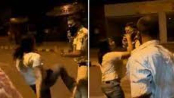  డ్రైవర్‌ను నెట్టివేసి హంగామా