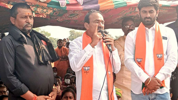 కేసీఆర్ ఓడిస్తే రాష్ట్రానికి పట్టిన శని పోతుందంటూ ఈటల నిప్పులు