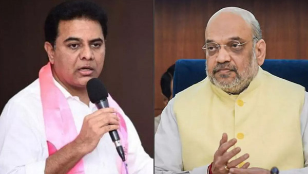 Telangana minister KTR hit out at Amit Shah and BJP