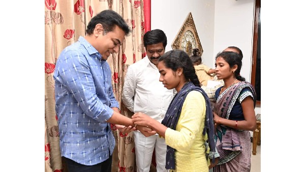 భావోద్వేగానికి గురైన మంత్రి కేటీఆర్ .. అండగా ఉంటానని హామీ 