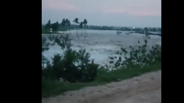 అపార పంట నష్టం.. గండి పడి ముంపుకు గురైన గ్రామాలను పరిశీలించిన జిల్లా కలెక్టర్ 