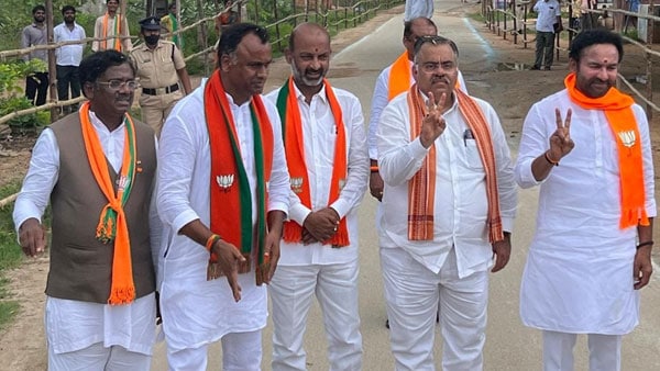 BJP change game plan in Munugode by poll, National leaders to attend Campaign BJP change game plan in Munugode by poll, National leaders to attend Campaign