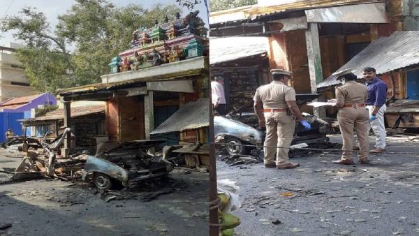 శివుడి గుడి ముందు ఆరాచకం