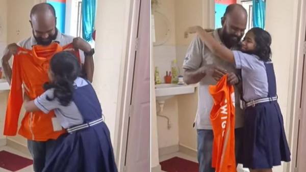 WATCH:girl celebrates her fathers new job at Swiggy WATCH:girl celebrates her fathers new job at Swiggy
