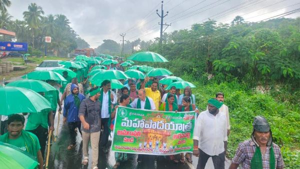 nandamuri family enter into amaravati mahapadayatra-ntrs son ramakrishna key comments