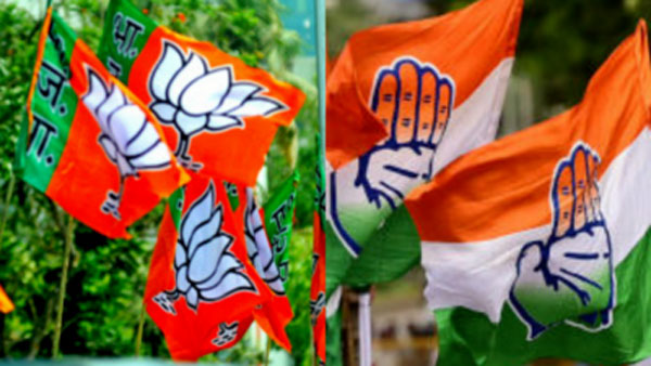 ప్రభుత్వ వ్యతిరేక ఓటును పంచుకున్న బీజేపీ, కాంగ్రెస్