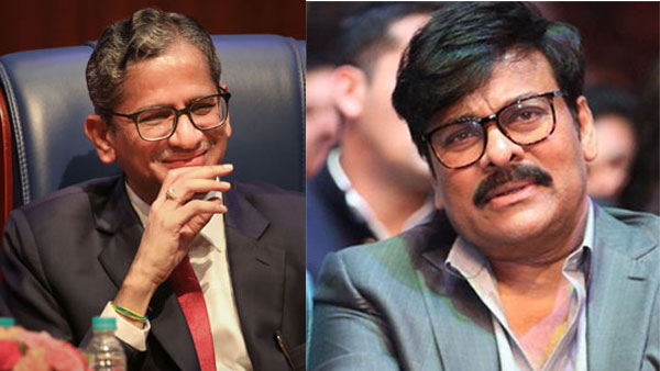 Former CJI NV Ramana letter to Chiranjeevi, Praises Megastar services for Telugu cine Industry Former CJI NV Ramana letter to Chiranjeevi, Praises Megastar services for Telugu cine Industry