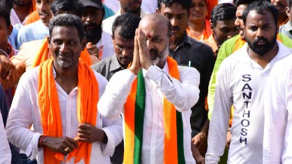  బండి సంజయ్ పాదయాత్రకు బ్రేక్ వేసిన అధిష్టానం 