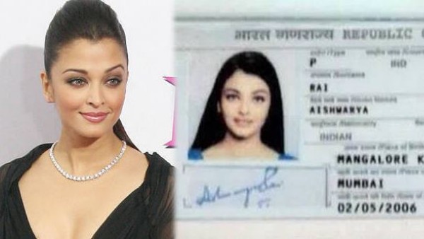  ఐశ్వర్యరాయ్ పేరుతో నకిలి పాస్ పోర్ట్