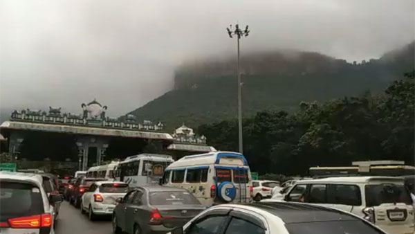 Tirumala witnessed heavy rainfall due to the influence of Cyclone Mandous , TTD Taken key decisions Tirumala witnessed heavy rainfall due to the influence of Cyclone Mandous , TTD Taken key decisions