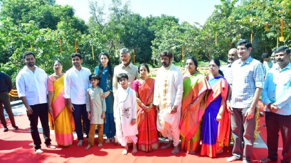 Chandrababu grandson Devansh have a playful sankranti with grandfathers, video goes viral