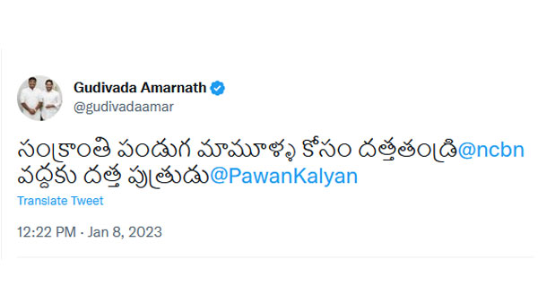 AP MInisters and YSRCP Leaders Serious comments on Chandra Babu and Pawan Kalyan meet