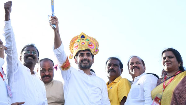 nara lokesh padayatra 2nd day and comments on ysrcp government