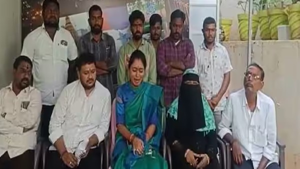 Jagityala municipal chairperson Bhoga Sravani was moved to tears