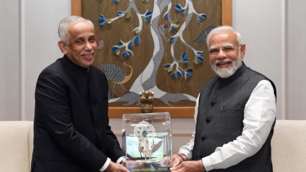  Governor of Andhra Pradesh S Abdul Nazeer has called on PM Modi in New Delhi 
