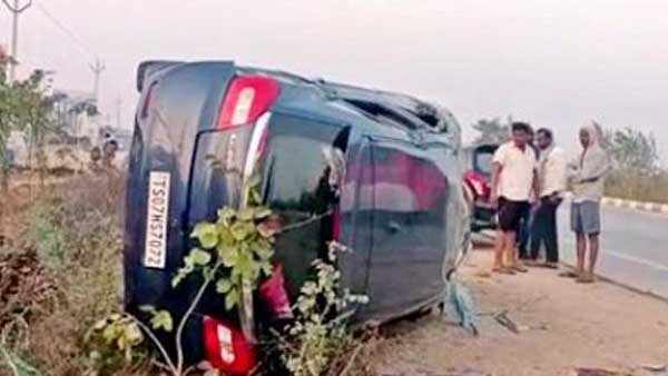 Road accident in pembarti national highway: Three killed including a girl child Road accident in pembarti national highway: Three killed including a girl child