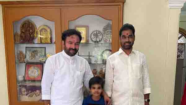 Tragedy in Union Minister Kishan Reddys house.. Kishan Reddy nephew died with heart attack