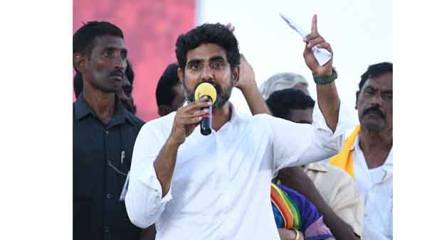 పోలీసులతో లోకేష్ వాగ్వాదం