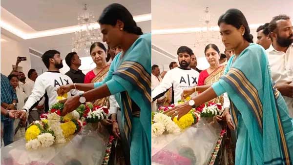  YSRTP Chief YS Sharmila paid tributes to Taraka Ratna and console family members