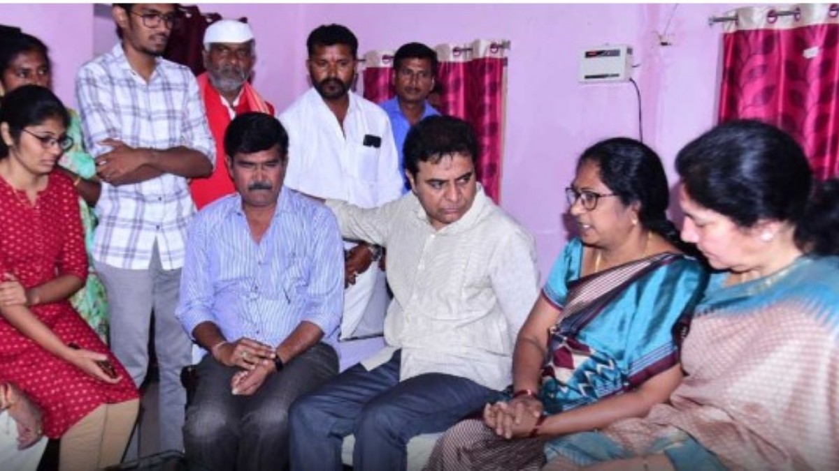 ప్రీతి కుటుంబానికి కేటీఆర్ పరామర్శ