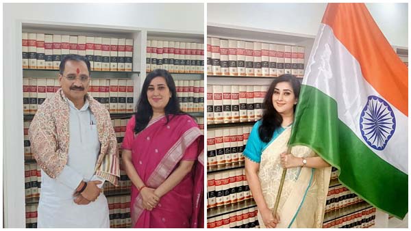 Sushma Swarajs daughter Bansuri Swaraj entered active politics in BJP!! Sushma Swarajs daughter Bansuri Swaraj entered active politics in BJP!!