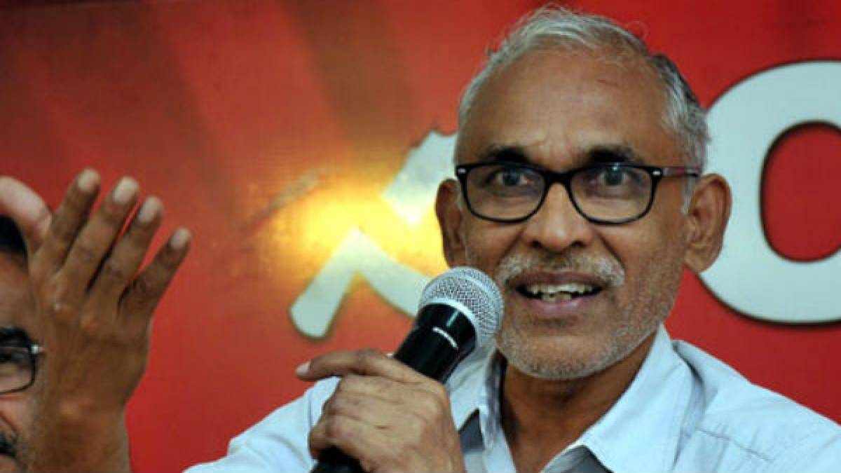CPM Senior leader BV Raghavulu Resigns for party Politbuero CPM Senior leader BV Raghavulu Resigns for party Politbuero