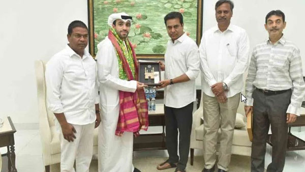 UAE Ambassador meets minister ktr at pragathi bhavan