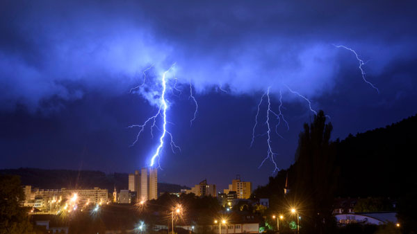 Lightning in Telangana state claims life of man, leaves 40 goats dead. Lightning in Telangana state claims life of man, leaves 40 goats dead.