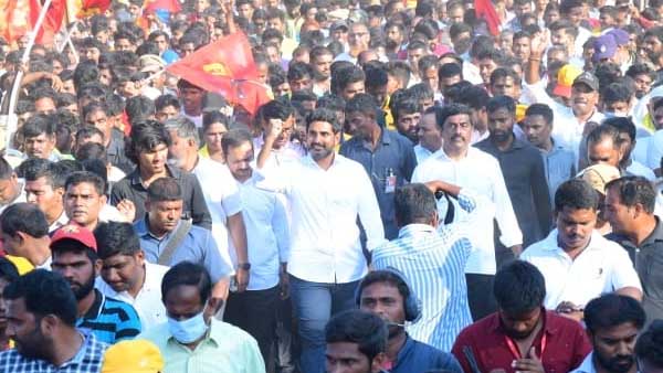 జగన్ కు దమ్ముంటే ఆ పని చెయ్యాలన్న లోకేష్ 