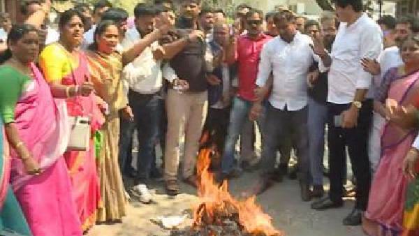 ఈడీ కార్యాలయం ముందు పోలీసుల బందోబస్తు, మహిళా కమీషన్ కు బీఆర్ఎస్ ఫిర్యాదు