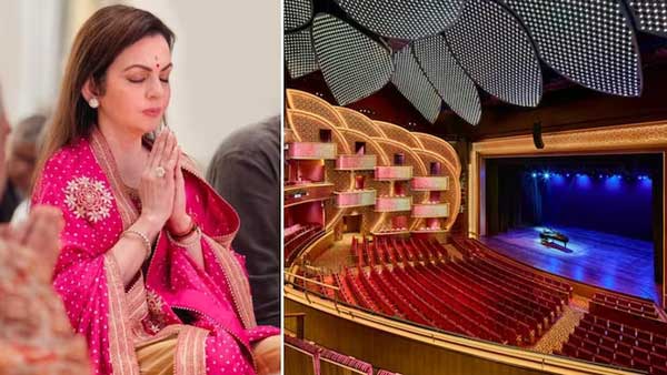 Mukesh Ambani and Nita Ambani at the launch of Nita Mukesh Ambani Cultural Centre in Mumbai
