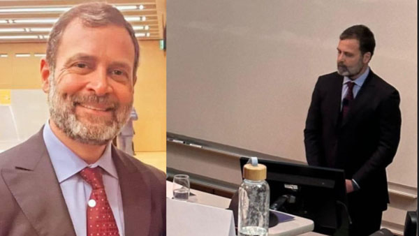 rahul gandhi gandhi appeared with new look at cambridge university after jodo yatra 