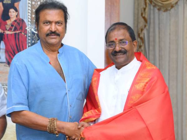 మోహన్ బాబు ఇంటికి వీర్రాజు మోహన్ బాబు ఇంటికి వీర్రాజు