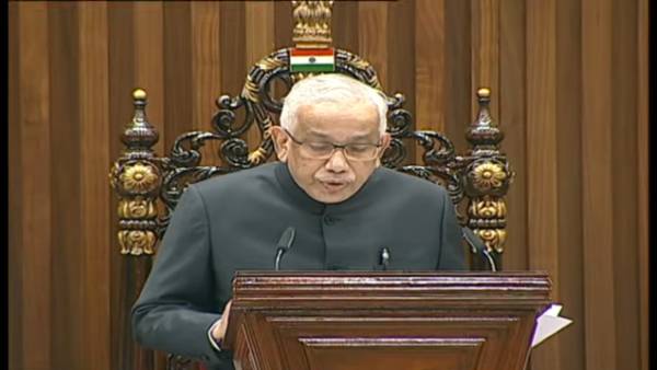 ap governor lauds ysrcp governments navaratnalu schmes in his address in assemly budget session ap governor lauds ysrcp governments navaratnalu schmes in his address in assemly budget session