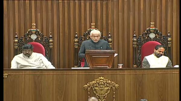 ap governor lauds ysrcp governments navaratnalu schmes in his address in assemly budget session ap governor lauds ysrcp governments navaratnalu schmes in his address in assemly budget session