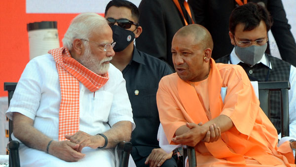 yogi adityanath reviews projects to be opened by pm modi on march 24