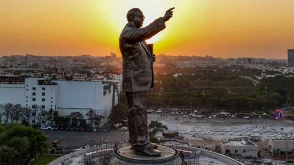 Traffic restrictions imposed at tank band area during ambedkar statue unveiled
