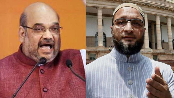Amit shah vs Owaisi on Muslim reservations