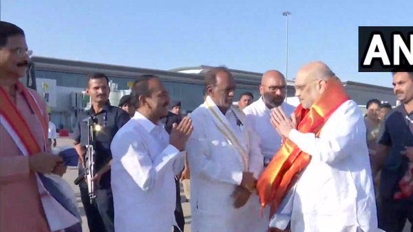 Amit Shah reached Hyderabad