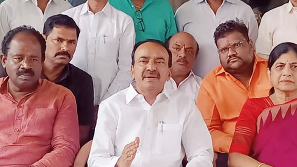 police gave a shock to Etela Rajender