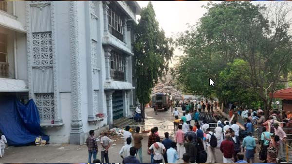 Fire accident in Tirumala Ashtana Mandapam.