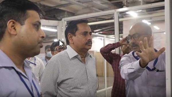 nvs reddys team visited delhi airport metro