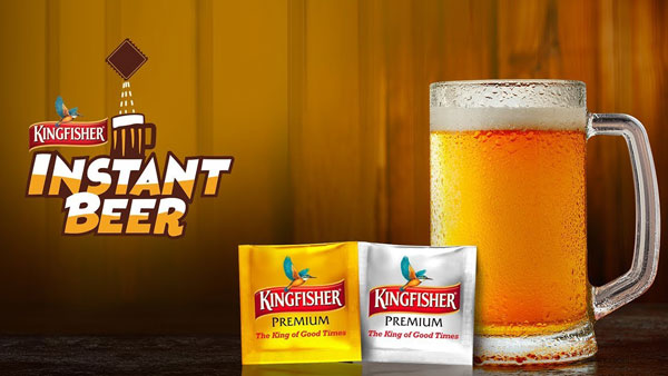 kingfisher launches instant beer powder kingfisher launches instant beer powder