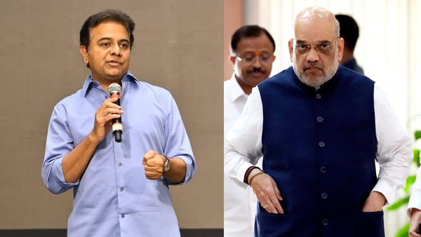 KTR tweet to Amit Shah 
