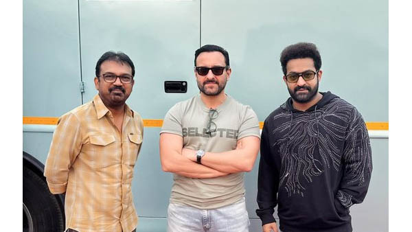 saif ali khan entered the ntr 30 film shooting