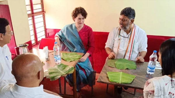  Priyanka Gandhi who made dosas herself in Mysuru hotel