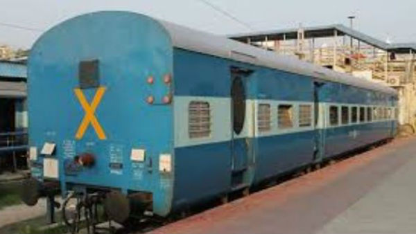 what is the purpose of X symbol on train last coach