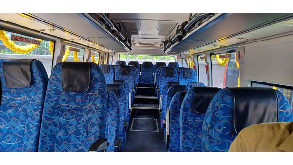 APSRTC officials flagged off electric buses