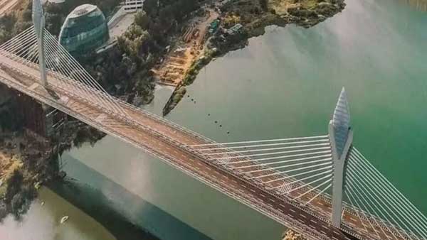 A person who committed suicide by jumping into the Durgam Cheruvu Cable Bridge on Saturday 